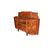 French Art Nouveau style walnut and burl walnut sideboard from the first half of the 20th century