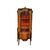Stunning Louis XV inlaid display cabinet with bronze appliques and caryatids.