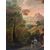 LANDSCAPE WITH FIGURES - Roman school of the 19th century.
