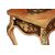 French Louis XV style toilet in rosewood with floral inlays on an ebony background, 19th century