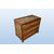 Early 1800s Tyrolean chest of drawers, lacquered and decorated with figures and landscapes