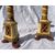Pair of lacquered and painted wooden candlesticks. Venice, 18th/19th century.