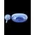 Round blown glass bottle with multicolored spiral bands. Ve.Art.Murano.