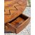 Round walnut center table with inlays, Veneto, Empire – Charles X period
