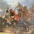 Oil on canvas by Jacques Courtois "Borgognone", Battle of knight and drummer. 17th century period, size 147 x 105 cm
