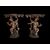 Pair of lacquered and gilded consoles