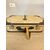 Valigia vintage in pelle e cuoio anni '50, 16x60x37cm