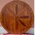 Round walnut center table with inlays, Veneto, Empire – Charles X period