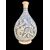 Majolica bottle with turquoise monochrome decoration depicting stylized plant motifs. Montelupo.