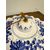Pair of hand-painted ceramic chandeliers, 20th century, 30x7cm