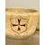 Antique large pharmacy mortar, Carrara marble with coat of arms of the Order of Malta, 17th century, 20x39cm