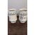 Antique pair of albarello pharmacy vases. Bassano 18th century, 20x14cm