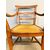 Antica poltrona in noce fine '700, Toscana, Luigi XVI impagliata 91x56x45