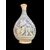 Majolica bottle with turquoise monochrome decoration depicting stylized plant motifs. Montelupo.