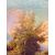 Antique oil painting on canvas, Austrian school, 19th century, 67x78cm, with landscape and castle.