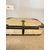 Valigia vintage in pelle e cuoio anni '50, 16x60x37cm