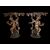 Pair of lacquered and gilded consoles
