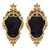 Pair of carved and gilded wooden mirrors. Italy, 18th century.