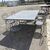 Large handmade wrought iron outdoor table with six chairs. Dimensions: 182 x 112 cm