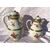 Pair of porcelain coffee pots. Vienna, early 19th century.