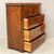Antique Biedermeier walnut chest of drawers, flap desk - 19th century