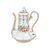 Polychrome porcelain coffee pot. Italy, early 20th century.