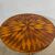 Antique splendid round walnut table from Rolo, early 1800s. Inlaid top. H78 diameter 73 cm