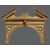 Large gilded decorative frieze in pastiglia, Northern Italian area, Empire period (first quarter of the 19th century).