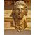 Large gilded decorative frieze in pastiglia, Northern Italian area, Empire period (first quarter of the 19th century).