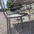 Large handmade wrought iron outdoor table with six chairs. Dimensions: 182 x 112 cm
