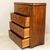 Antique Biedermeier walnut chest of drawers, flap desk - 19th century