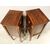 Antique pair of Directory bedside tables in walnut - "Retour d'Egypte" 1798/1805 Italy