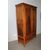 Antique walnut cabinet from the late 18th century. Restored. Simple and clean lines, two doors with hanging rod, lower drawer. Single non-removable body, truncated pyramidal legs with rounded upper frame. Simple and clean line.