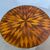 Antique splendid round walnut table from Rolo, early 1800s. Inlaid top. H78 diameter 73 cm