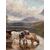 William Vivian Tippett (British, 1833 - 1910) - Paesaggio con mucche al lago.