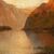 British painter (late 19th century) - View of Loch Lomond at sunset.