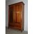 Antique walnut cabinet from the late 18th century. Restored. Simple and clean lines, two doors with hanging rod, lower drawer. Single non-removable body, truncated pyramidal legs with rounded upper frame. Simple and clean line.