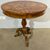 Antique splendid round walnut table from Rolo, early 1800s. Inlaid top. H78 diameter 73 cm
