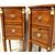 Antique pair of Directory bedside tables in walnut - "Retour d'Egypte" 1798/1805 Italy