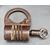 German wrought iron padlock with original key – 18th century
