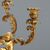 Coppia di Candelabri in Bronzo Dorato a Tre Fiamme Francia Fine XIX Secolo