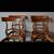 Four walnut chairs