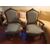 Pair of walnut armchairs
