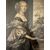 Antique pair of 17th century engravings by Van Dyck. Pierre Lombart. Dorothea and Philip Herbert IV, 38x27cm