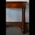 Walnut console with drawer