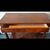 Walnut console with drawer