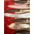 Sheffield silver roast knife set 1890 Harrison Fisher & c. horn handle, 5x30x45cm