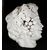 Head of Bacchus in white glazed terracotta