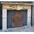 CHP390 - Camino in cemento, epoca '900, misure cm L 125 x P 30 x H 103