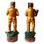 Pair of carved and lacquered wooden sculptures, China, Qing Dynasty, Guangxu period (1871-1908)